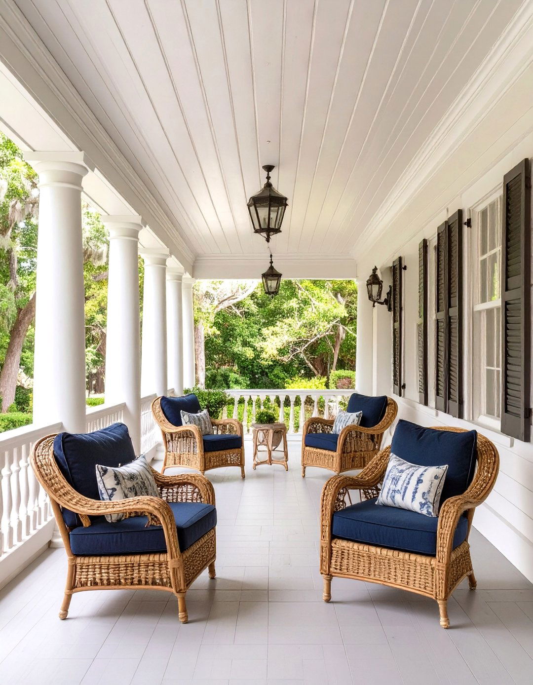 The Classic Colonial Porch - 30 covered front porch ideas