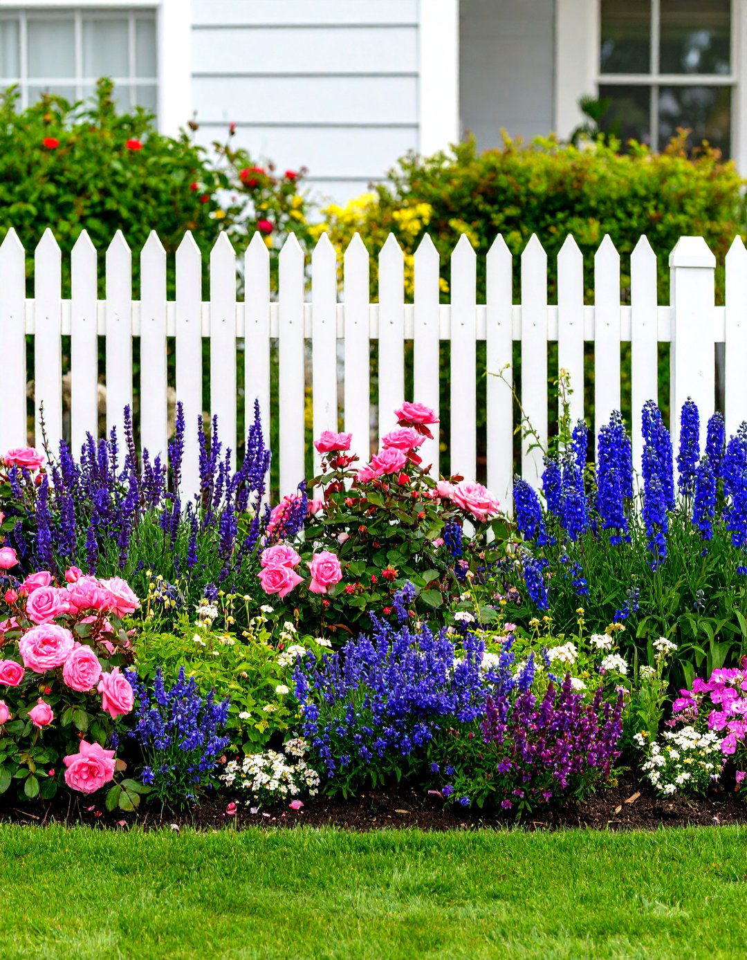 The Classic Cottage Garden Flower Bed - 30 front yard flower bed ideas