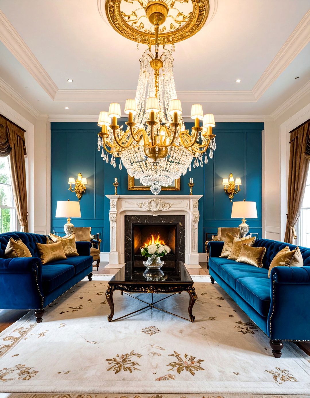 The Classic Crystal Chandelier - 30 living room chandelier ideas