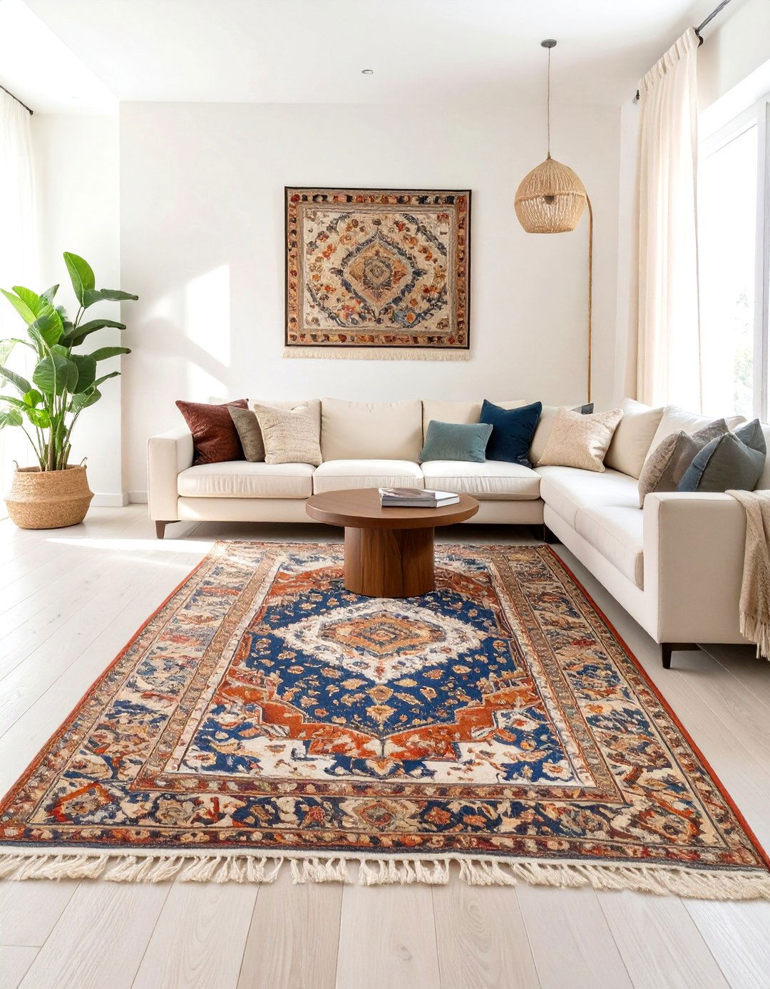 The Classic Elegance of a Persian Rug - 30 how to use rugs in interior design ideas