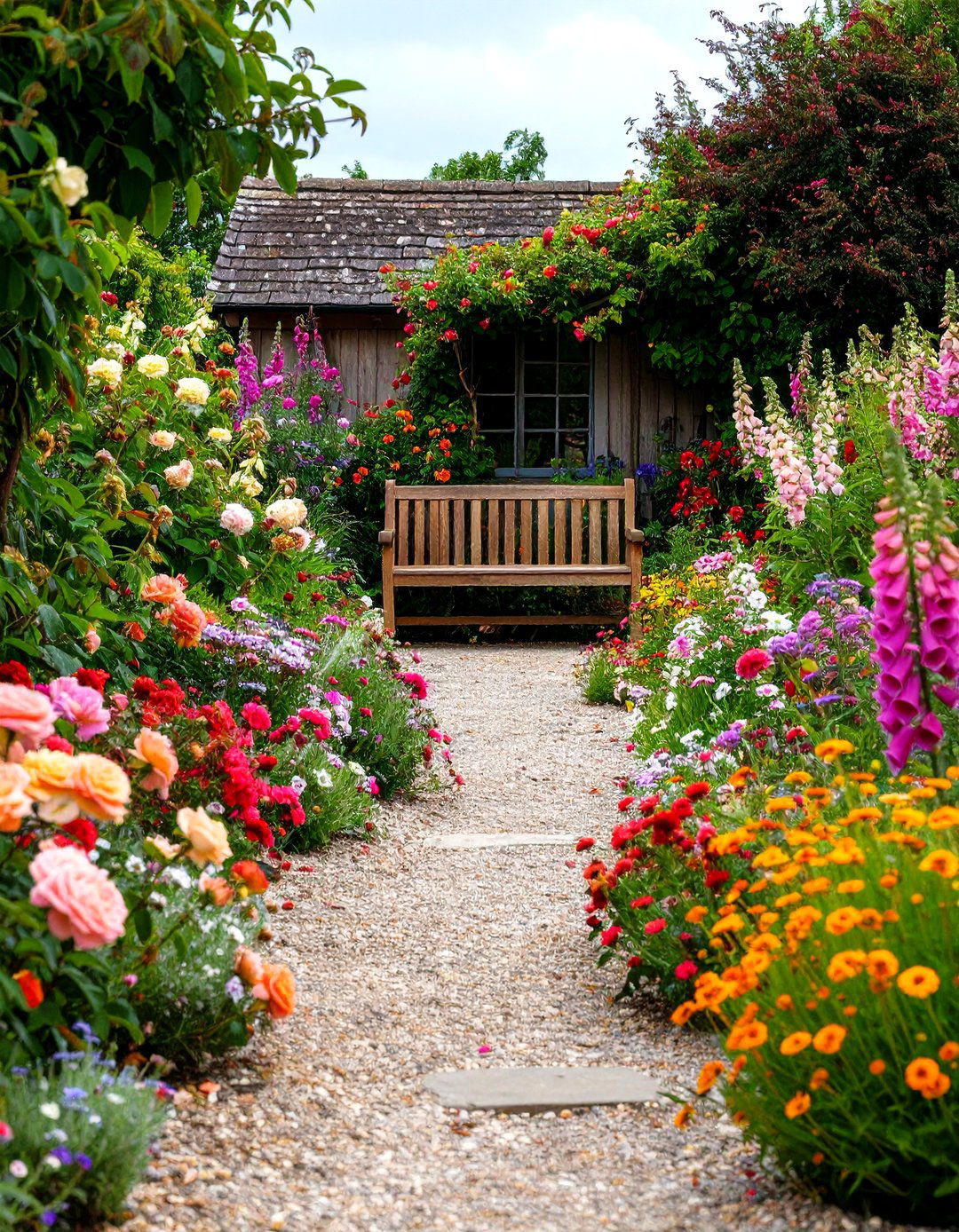 The Classic English Cottage Garden - 30 flower garden layout ideas