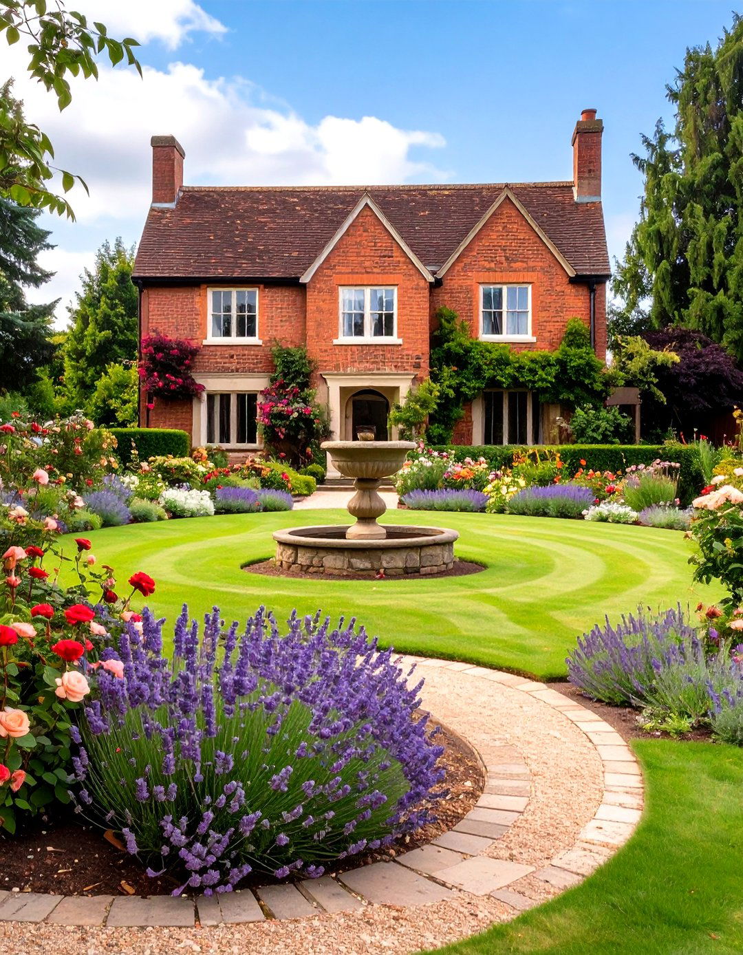 30 Half Circle Driveway Landscape Ideas for Curb Appeal