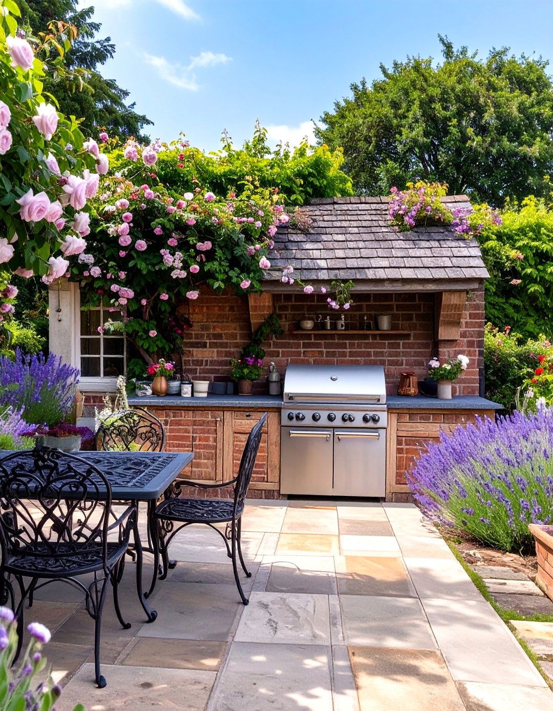 The Classic English Garden Kitchen - 30 ai outdoor kitchen design ideas