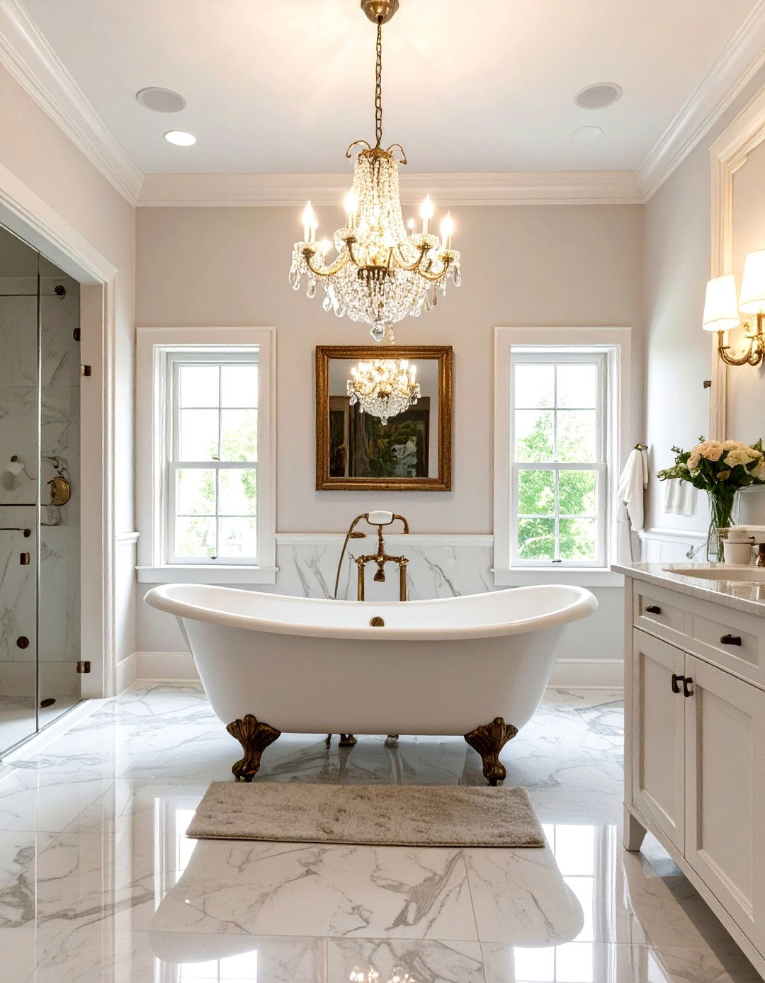 The Classic Freestanding Tub Focal Point - 30 luxury master bathroom ideas