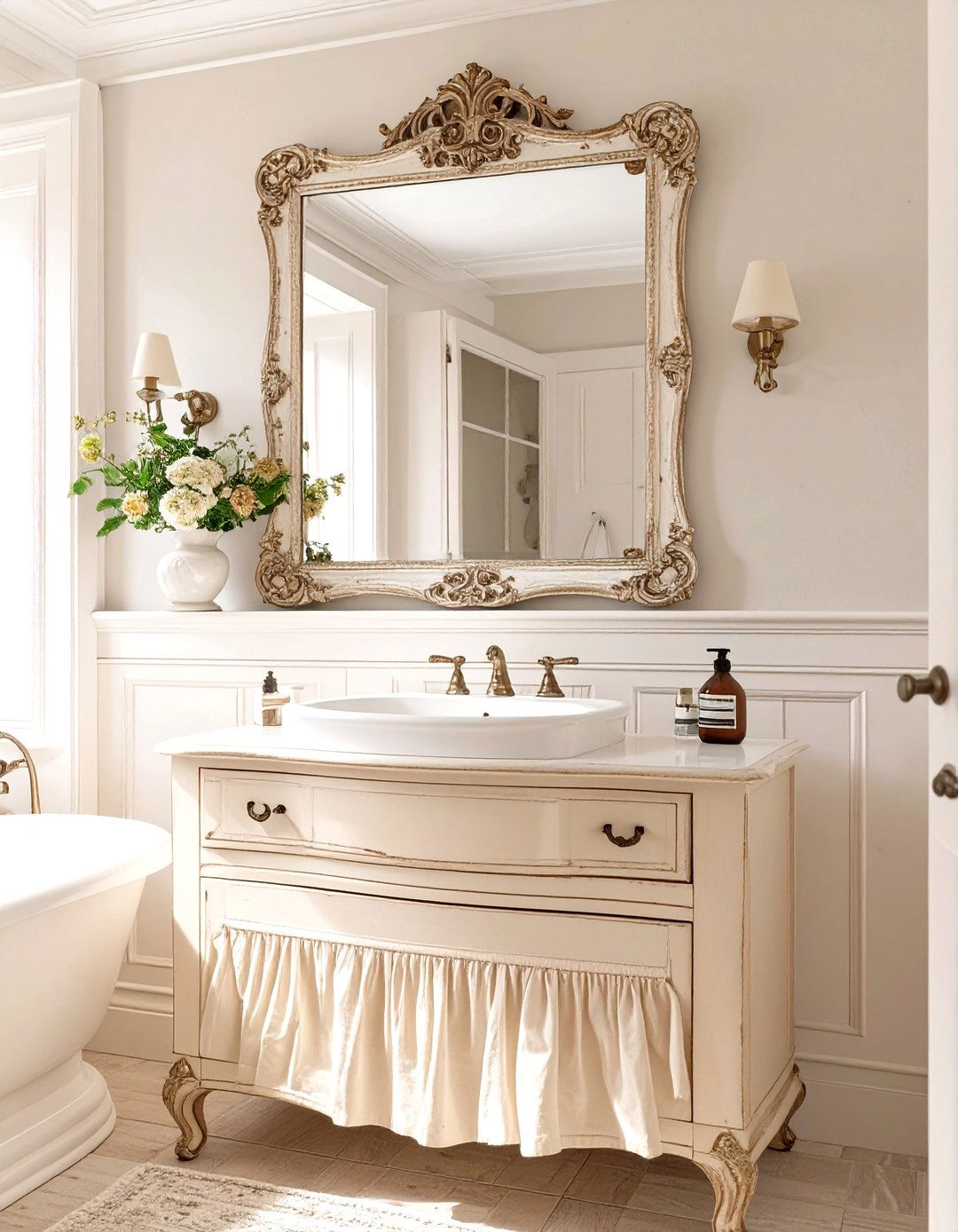 The Classic French Country Bathroom - 30 bathroom remodel ideas on a budget
