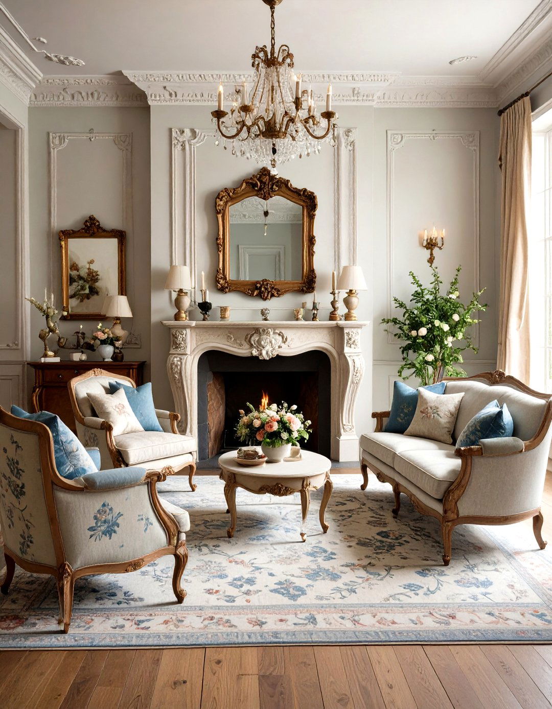 The Classic French Provincial Living Room - 30 formal living room ideas