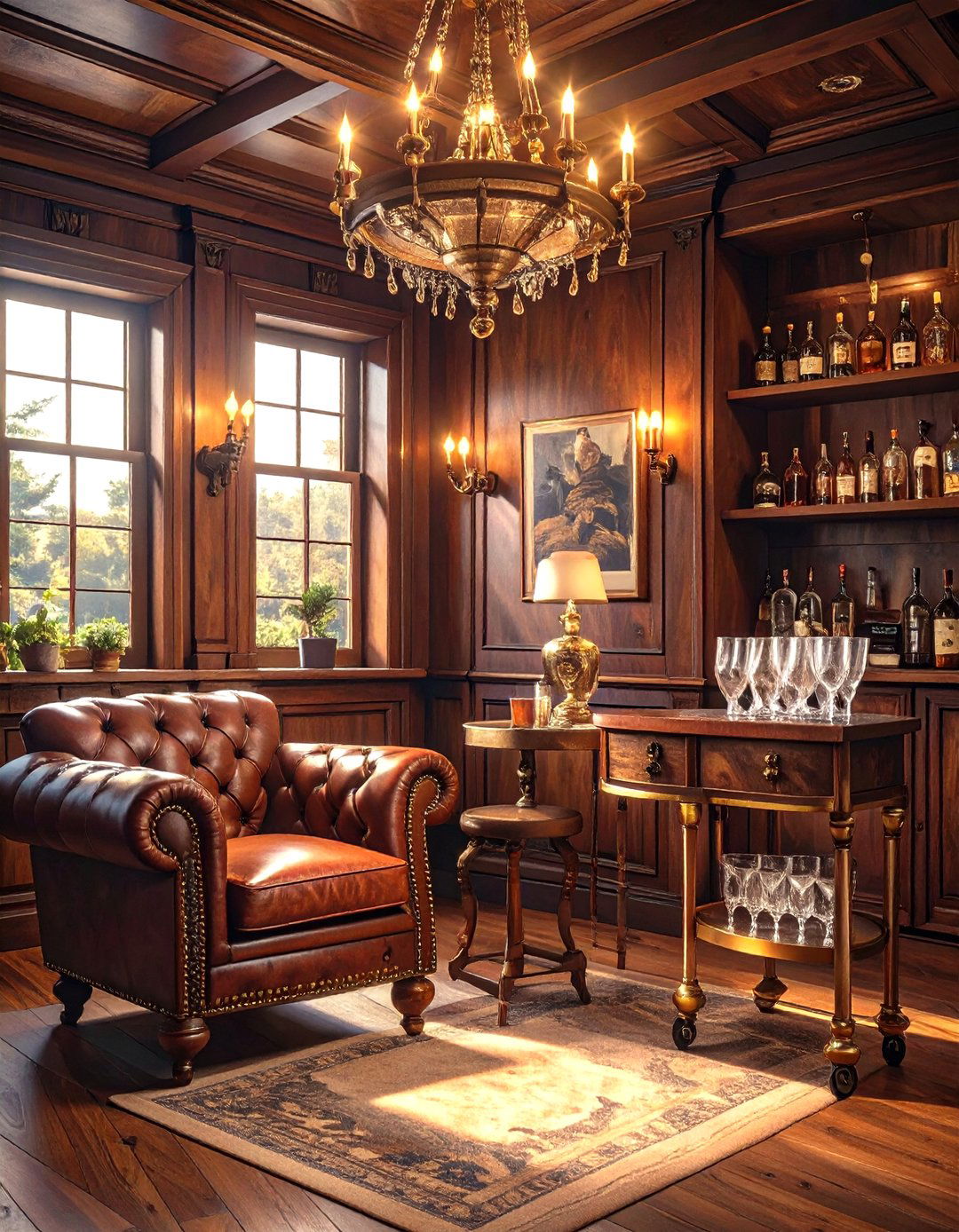 The Classic Gentlemans Club Man Cave - 30 man cave ideas small room