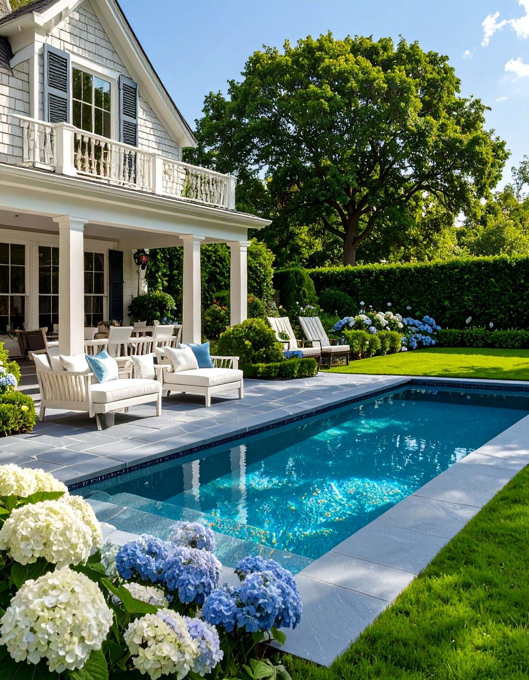The Classic Hamptons Style Yard - 30 big backyard ideas