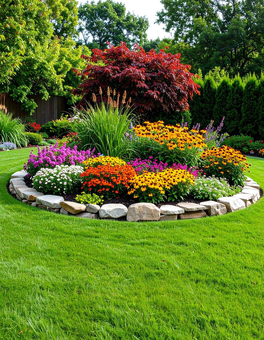 The Classic Island Bed Butterfly Garden - 30 layout butterfly garden design plans ideas