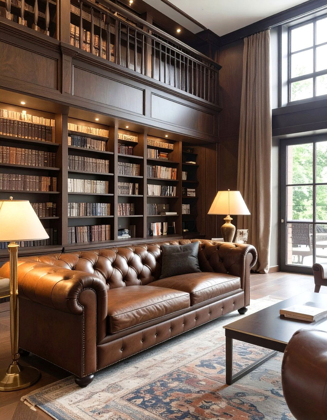 The Classic Library Lounge - 30 how to design a luxury living room ideas