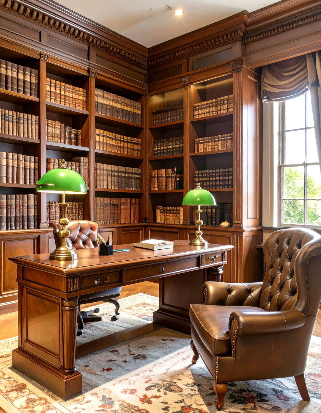 The Classic Library Office - 30 cozy office ideas