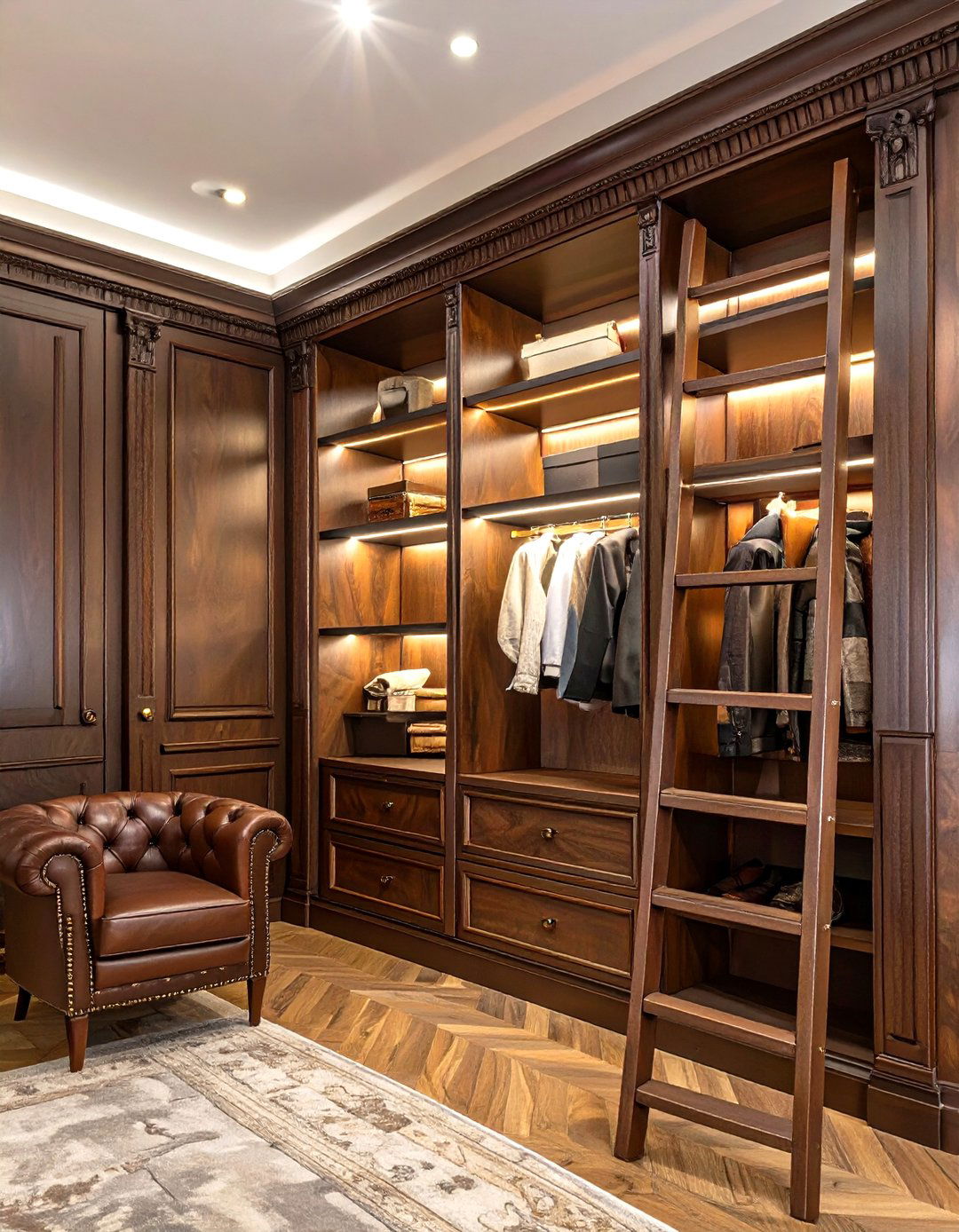 The Classic Library Style Wardrobe - 30 closet design software ideas