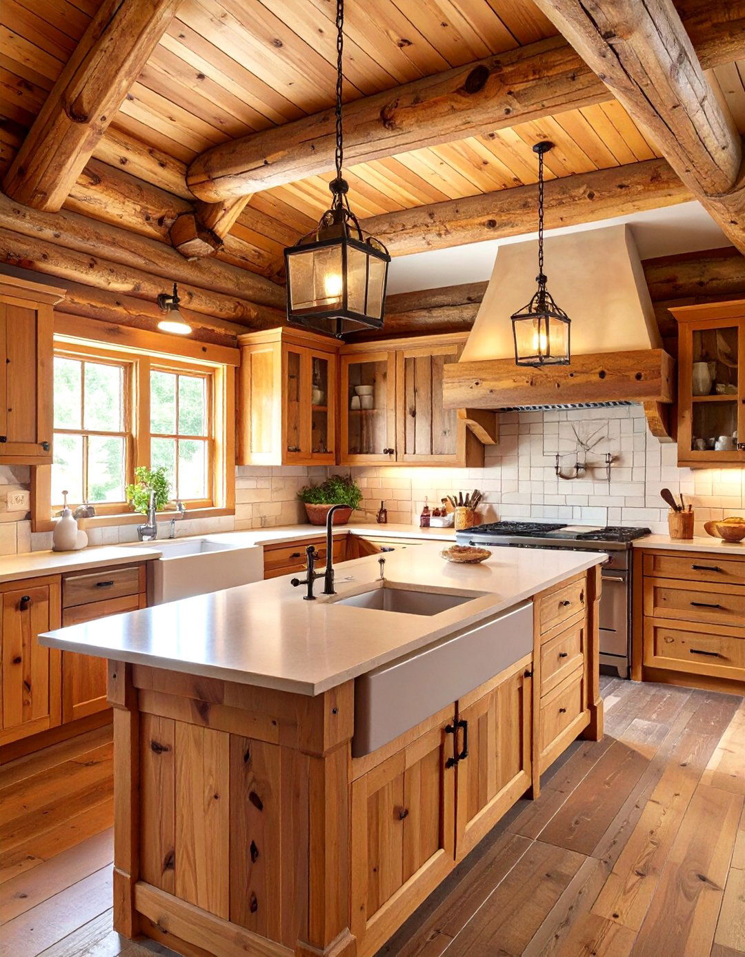 The Classic Log Cabin Kitchen - 30 cabin kitchen ideas