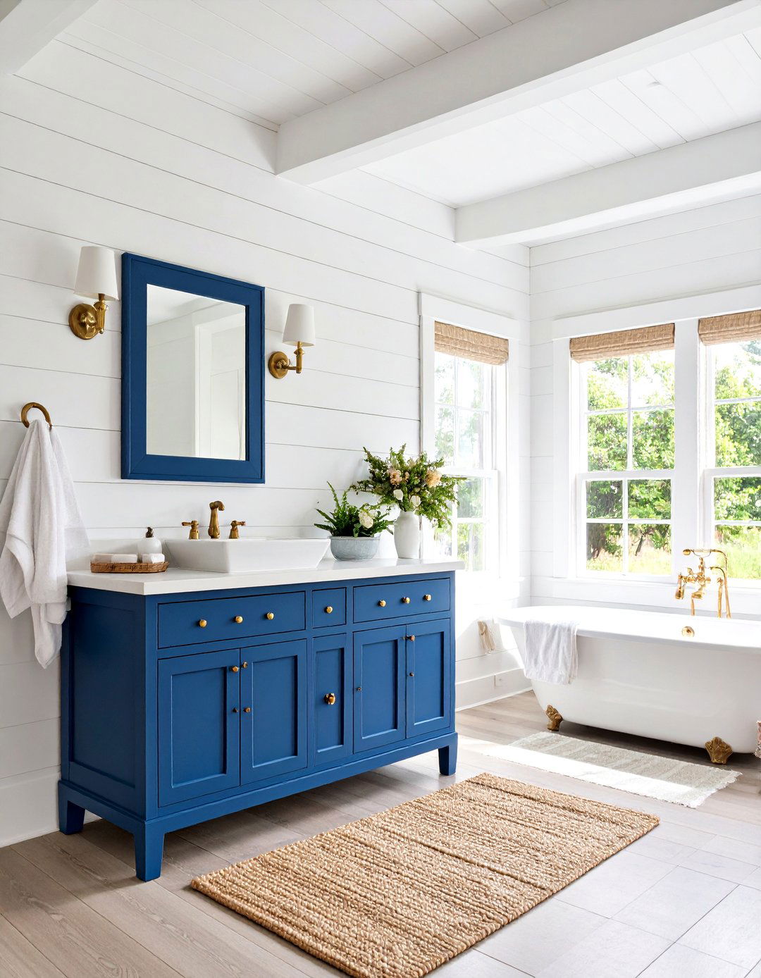 The Classic Nantucket Bathroom - 30 ai coastal bathroom ideas