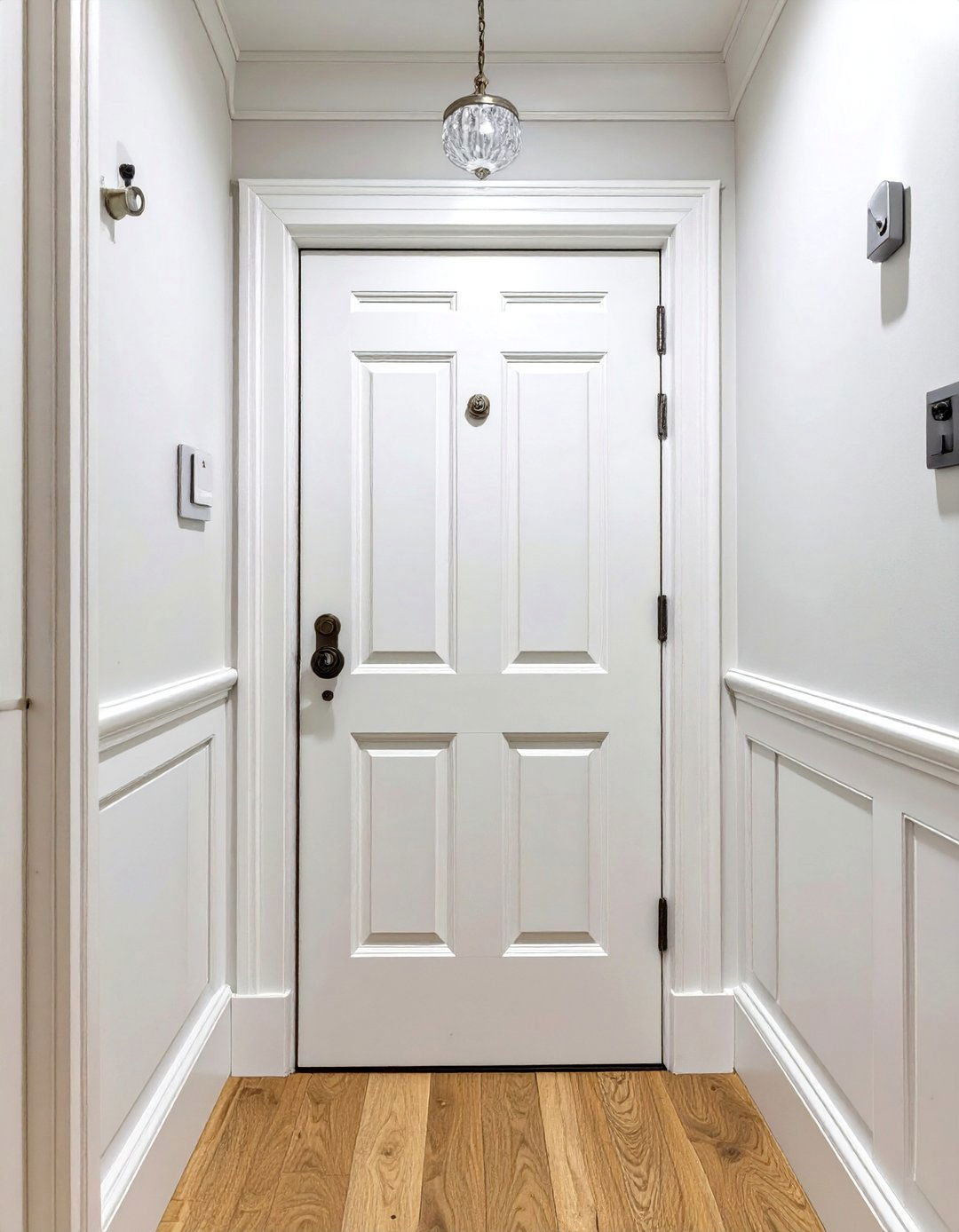 The Classic Paneled Bathroom Door - 30 bathroom door ideas