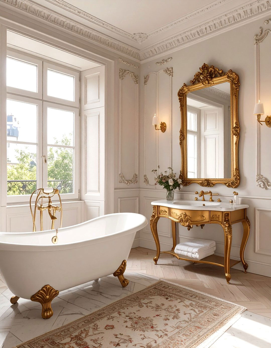 The Classic Parisian Bathroom - 30 luxury bathroom ideas