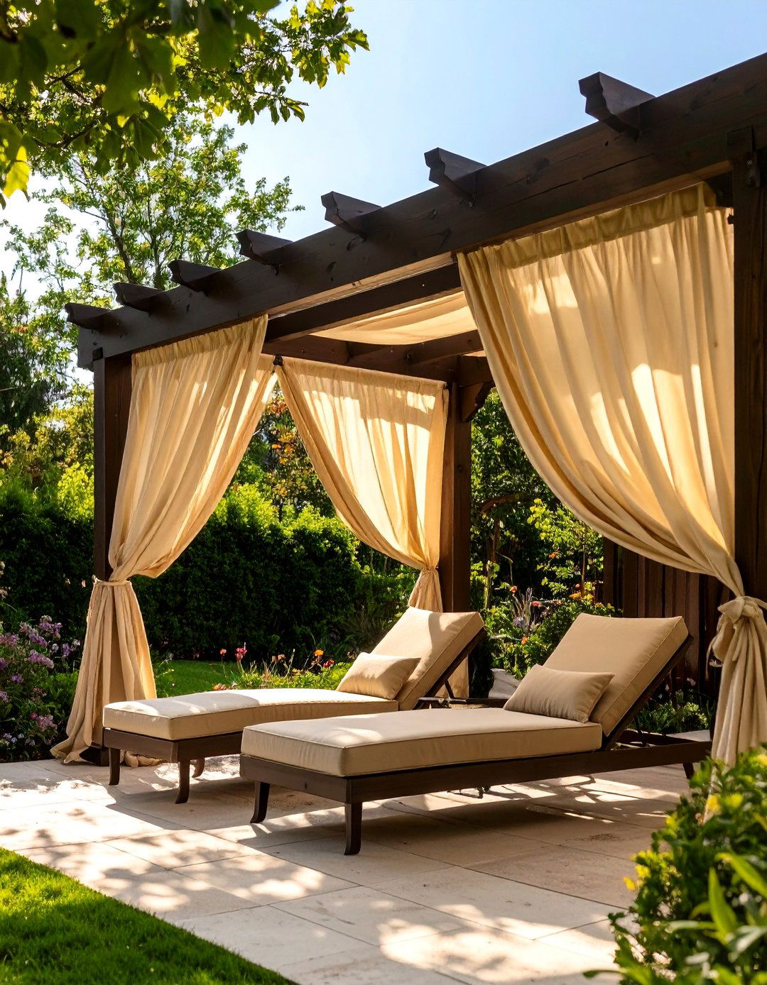 The Classic Roman Shade Canopy - 30 deck canopy ideas