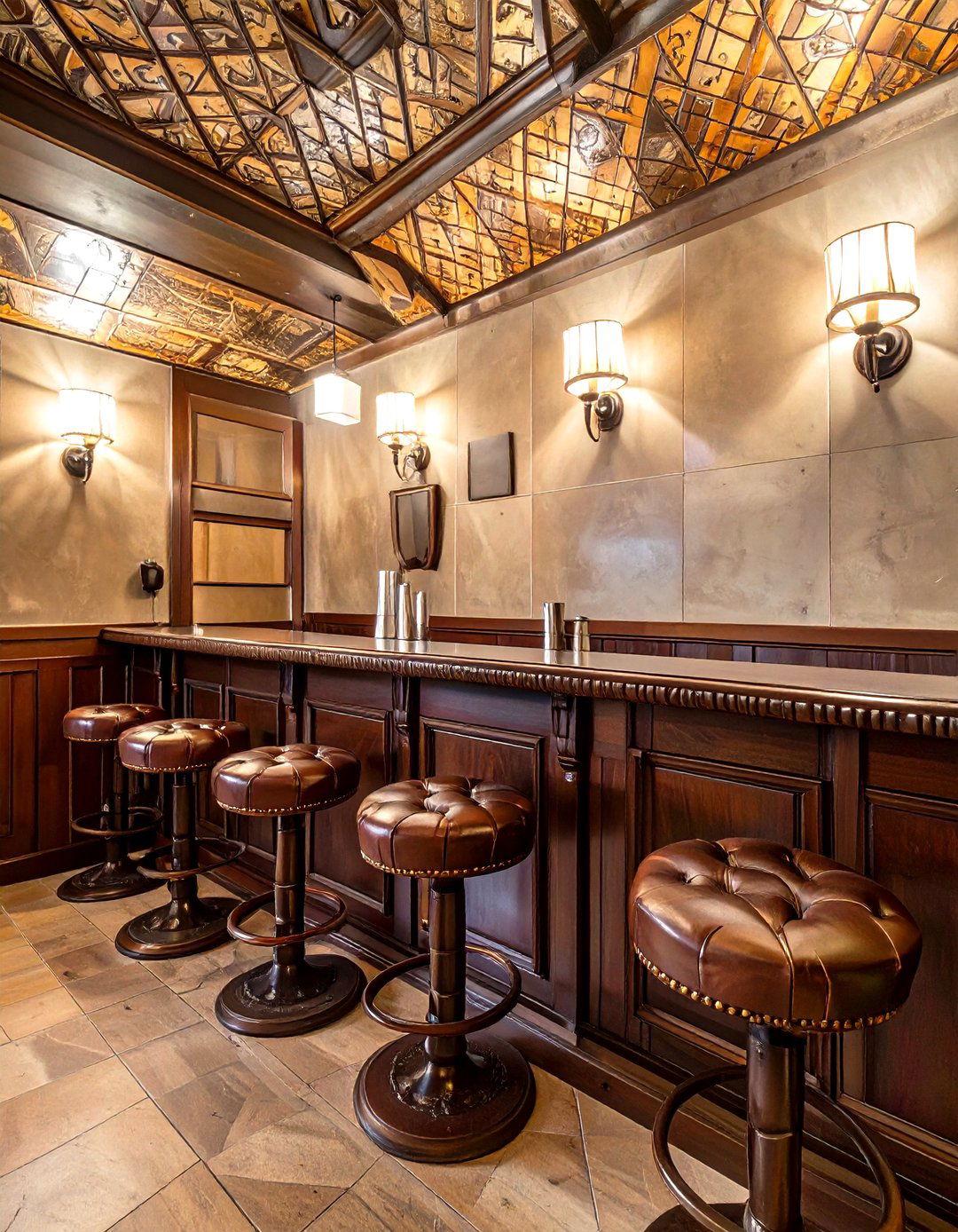 The Classic Speakeasy Basement Bar - 30 basement ideas with bar