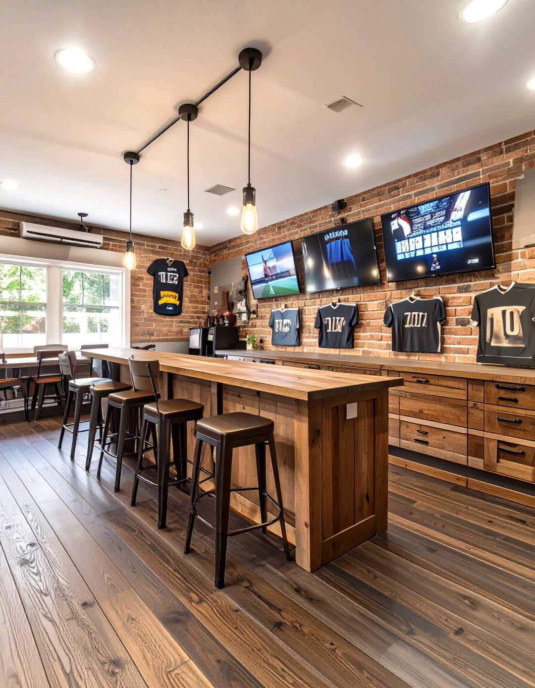 The Classic Sports Bar Garage - 30 man cave ideas garage