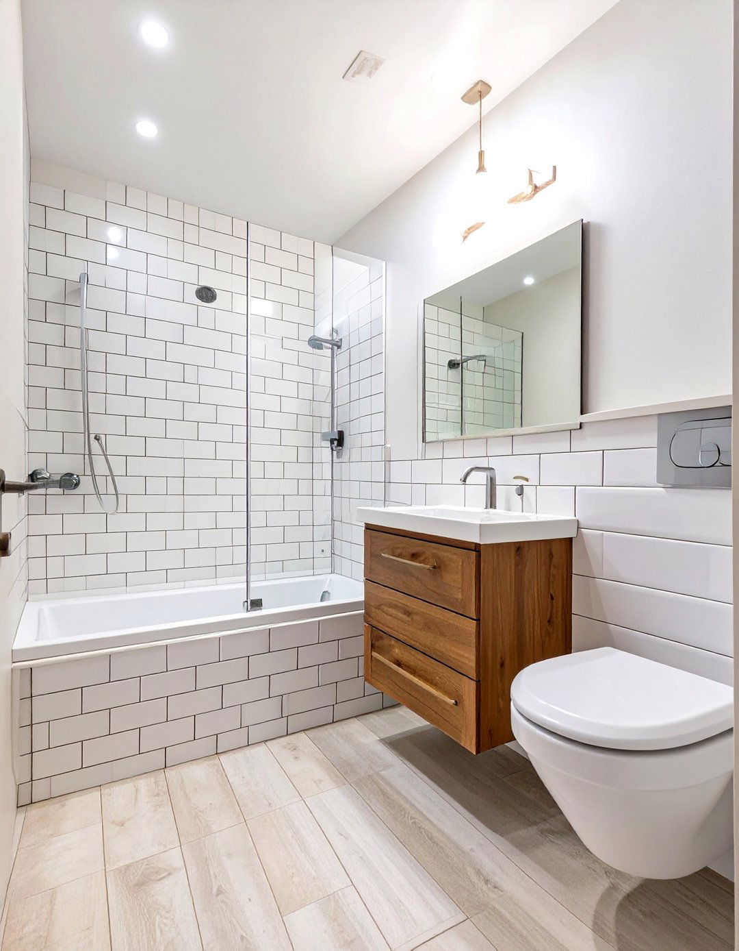 The Classic Three Fixture Bathroom Layout - 30 bathroom layout ideas
