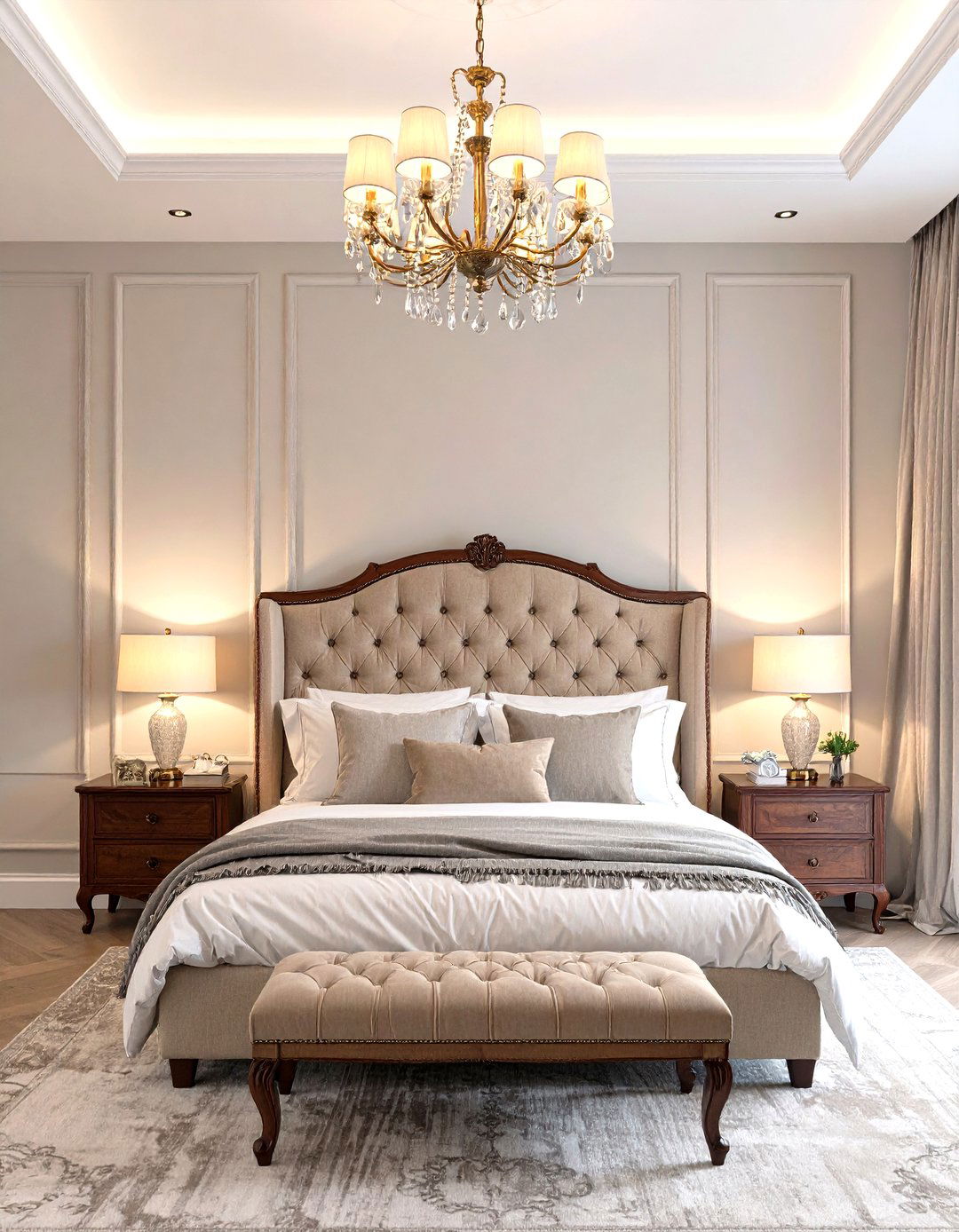 The Classic Traditional Bedroom - 30 cozy neutral bedroom ideas