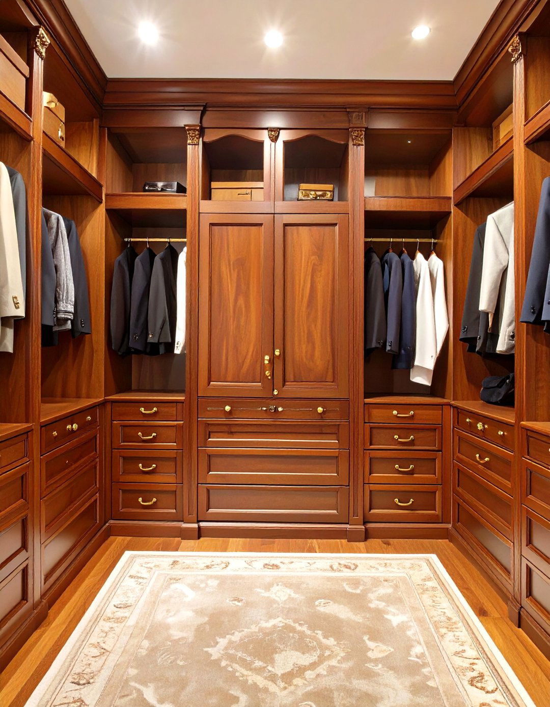 The Classic Traditional Cherry Wood Closet - 30 closet by design reviews ideas