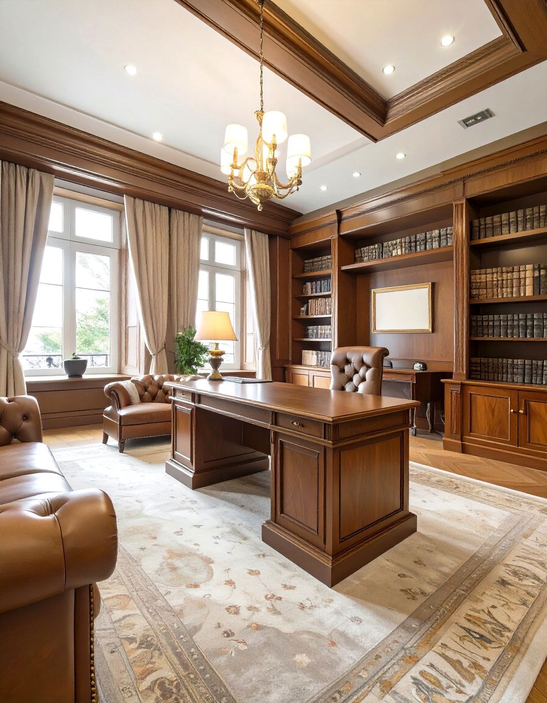 The Classic Traditional Office - 30 office decoration ideas for work