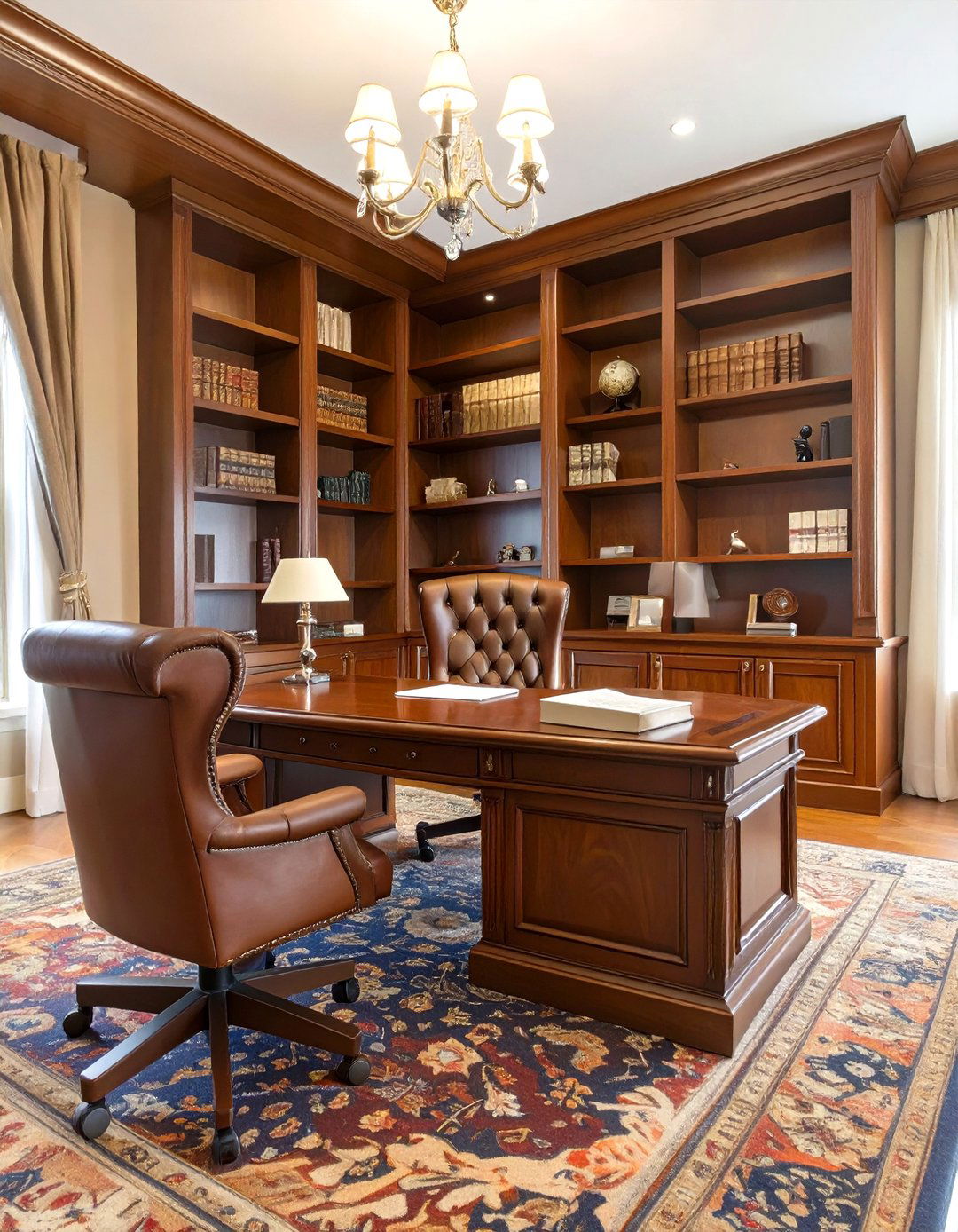 The Classic Traditional Office - 30 office  decorating ideas