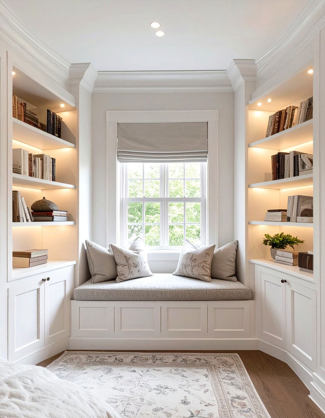 The Classic White Built In Bedroom Bookshelf - 30 bedroom bookshelf ideas