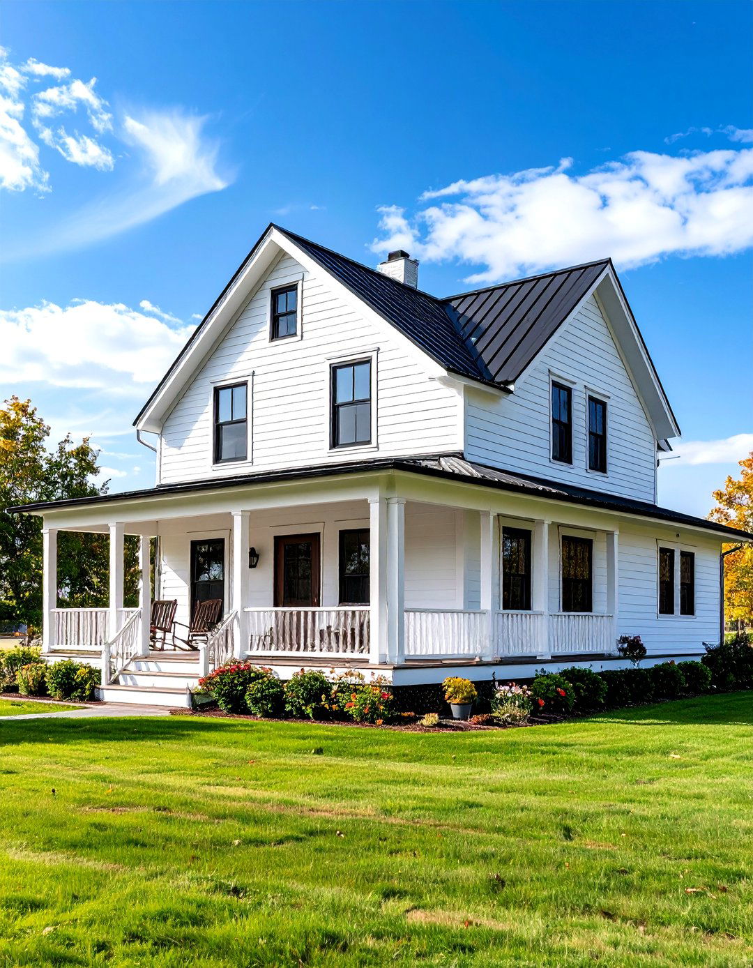 The Classic White Farmhouse Exterior - 30 farm house design ideas