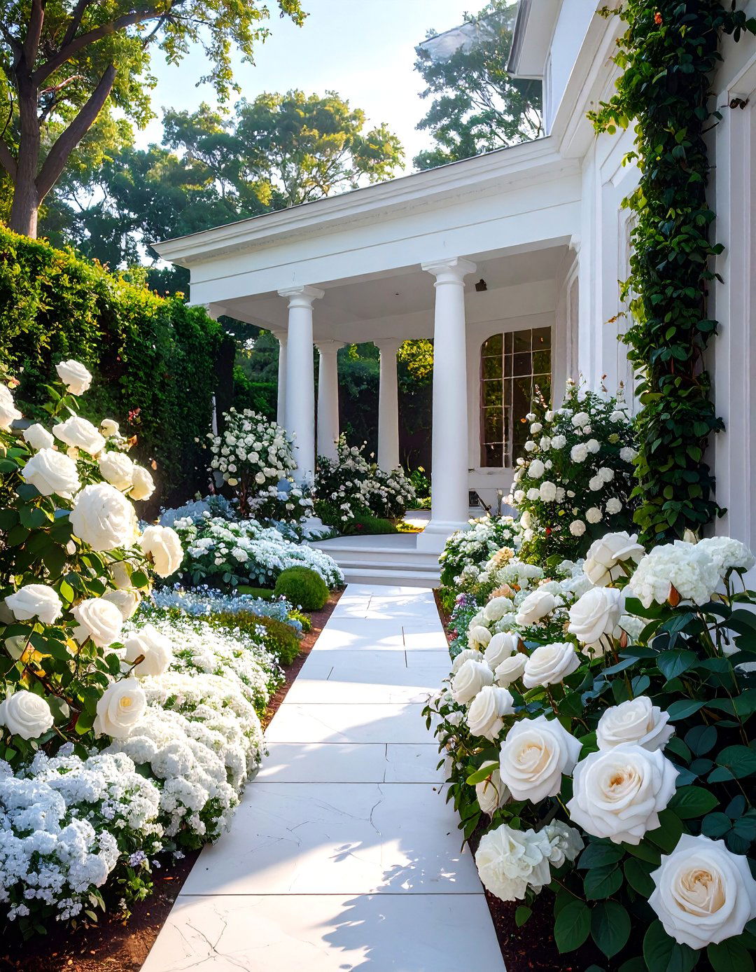 The Classic White Garden - 30 buckhead landscape and design reviews ideas