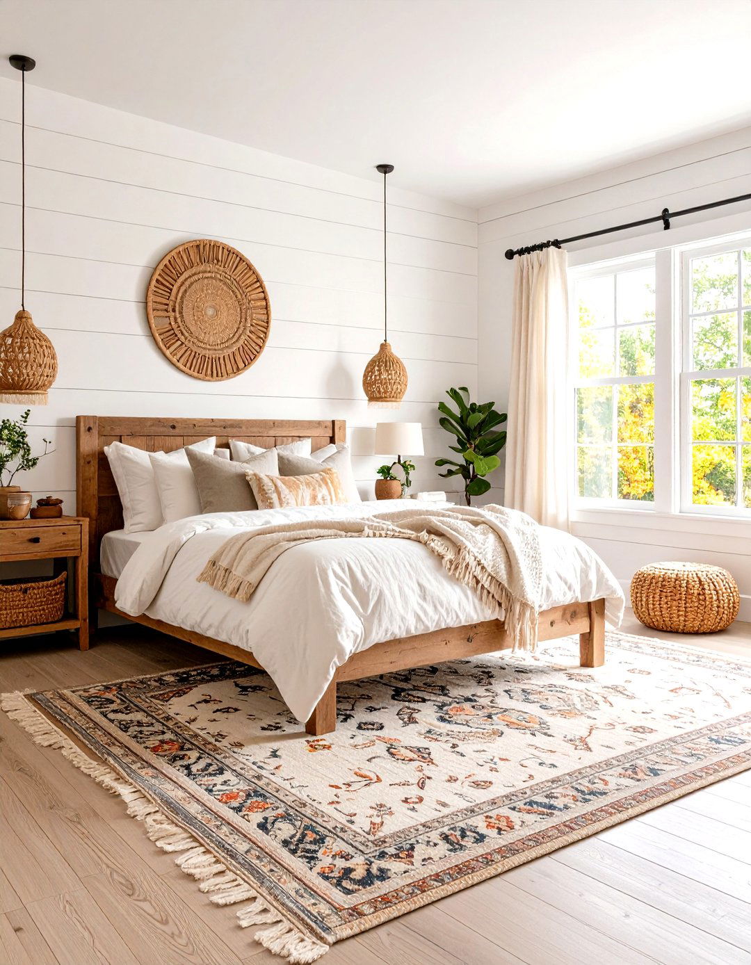 The Classic White Shiplap Bedroom - 30 farmhouse master bedroom ideas