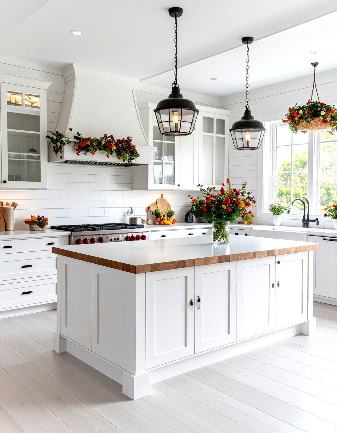 The Classic White Shiplap Kitchen - 30 farmhouse kitchen decor ideas