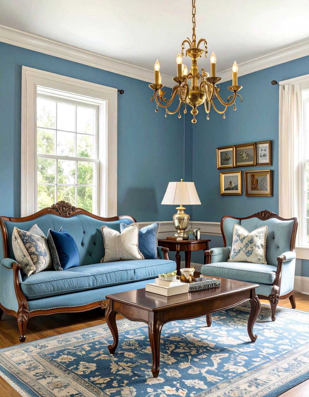 The Classic Williamsburg Inspired Living Room - 30 american colonial interior design ideas