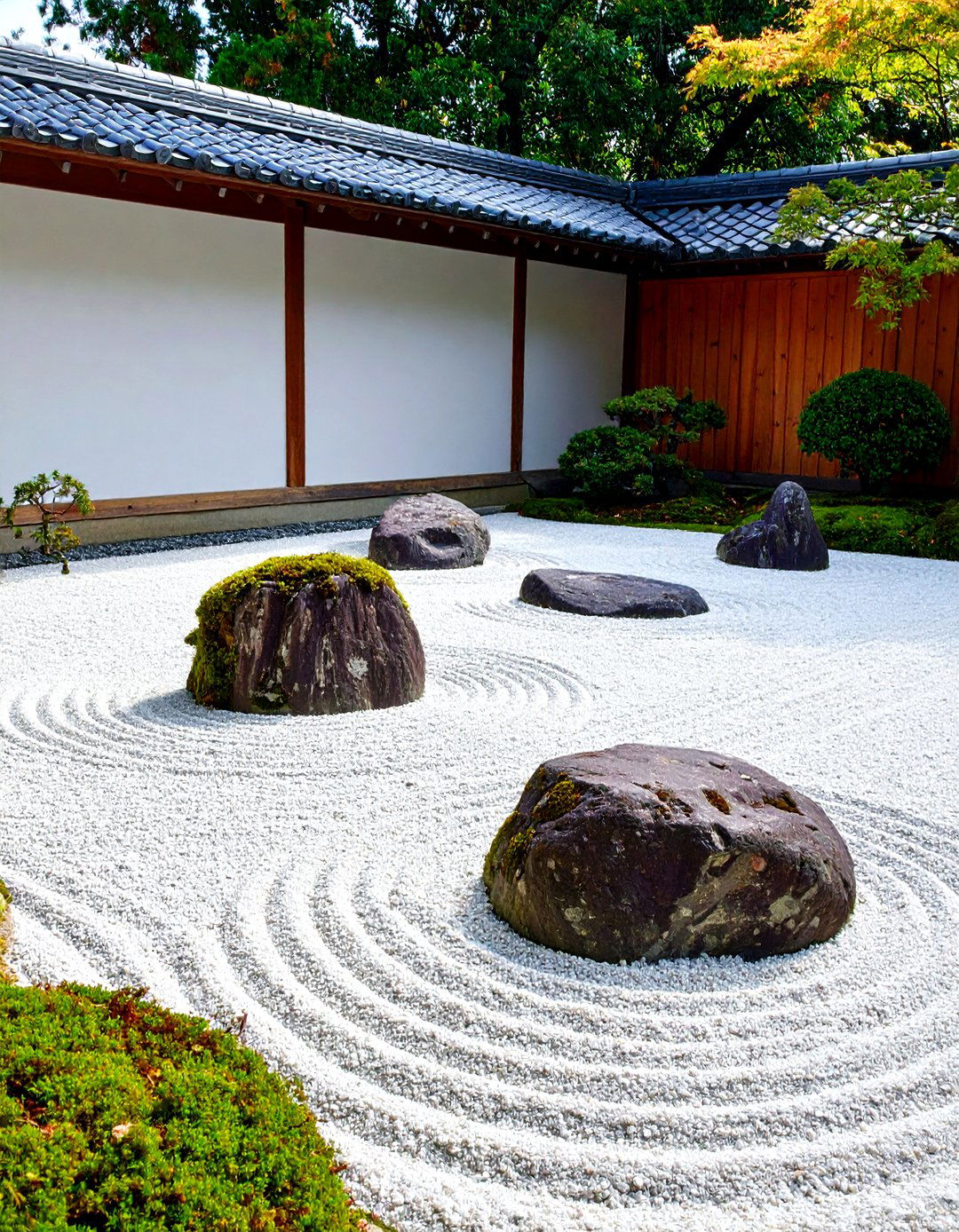 The Classic Zen Rock Garden Karesansui - 30 japanese garden ideas