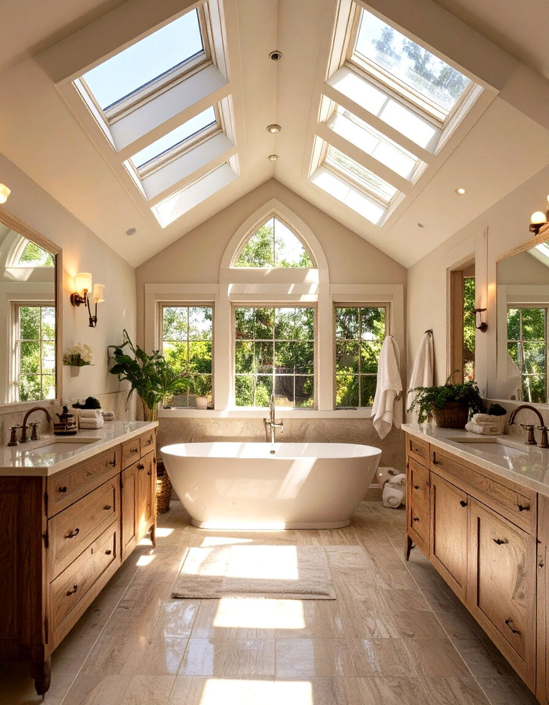 The Clerestory Window for High Ceilings - 30 bathroom window ideas