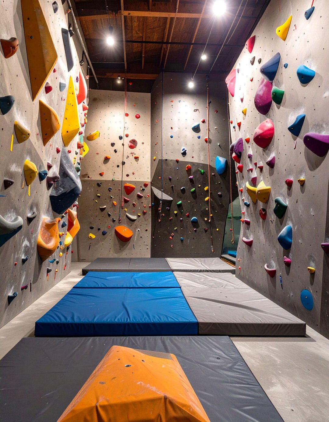The Climbing Wall Adventure Basement Gym - 30 basement home gym ideas