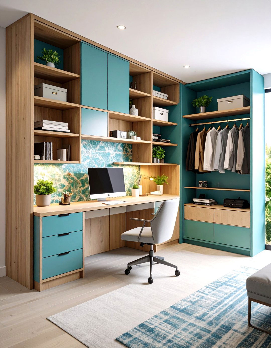 The Closet Conversion Living Room Office - 30 living room office ideas