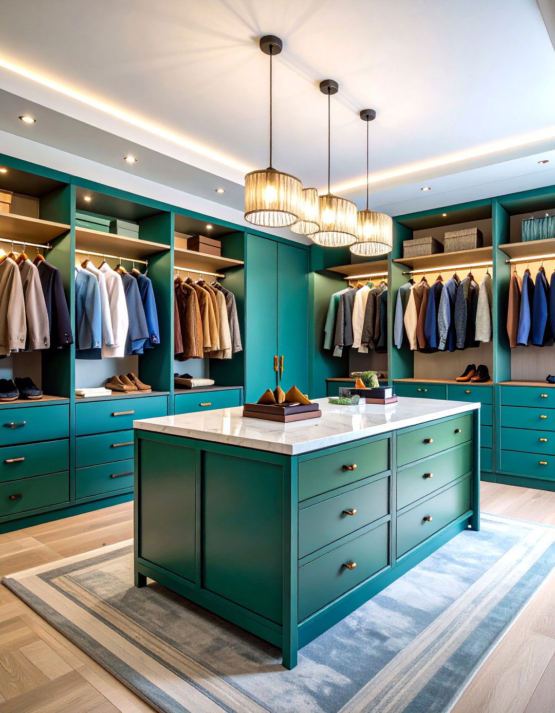 The Closet Island as a Centerpiece - 30 design closet ideas