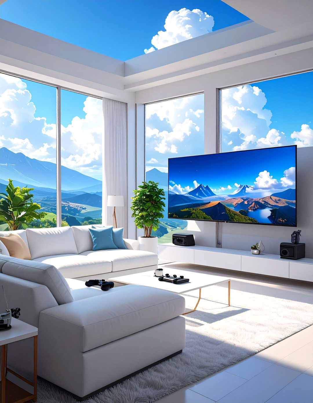 The Cloud Gaming Lounge - 30 game room furniture ideas