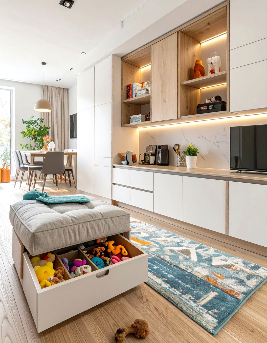 The Clutter Free Home with Integrated Storage - 30 ai pet-friendly home design ideas