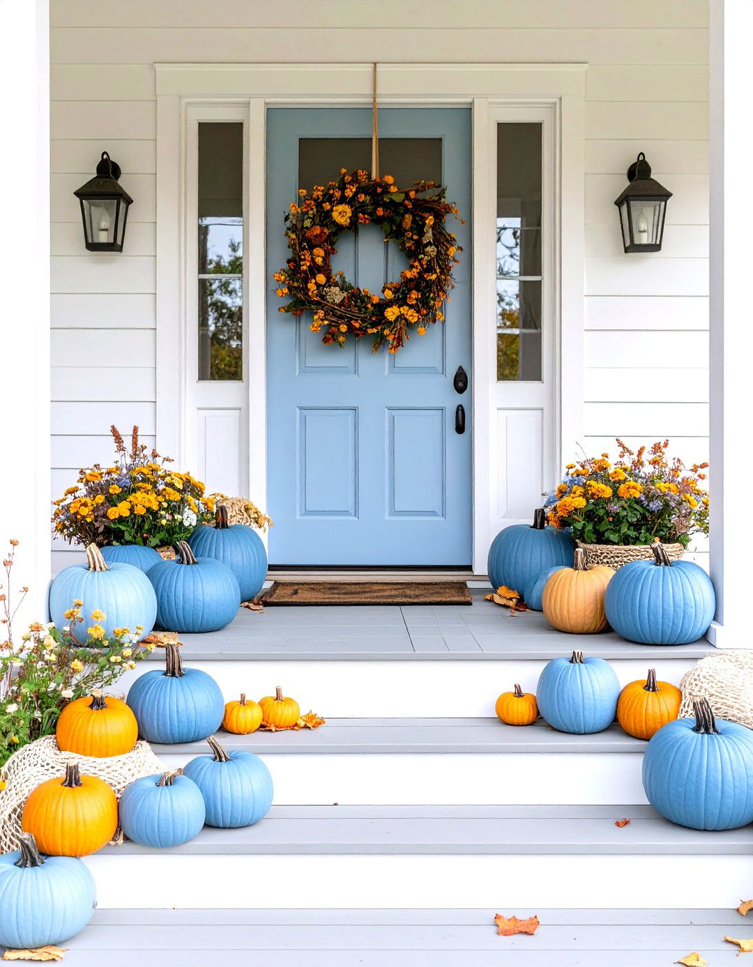 The Coastal Autumn Front Porch - 30 fall front porch ideas