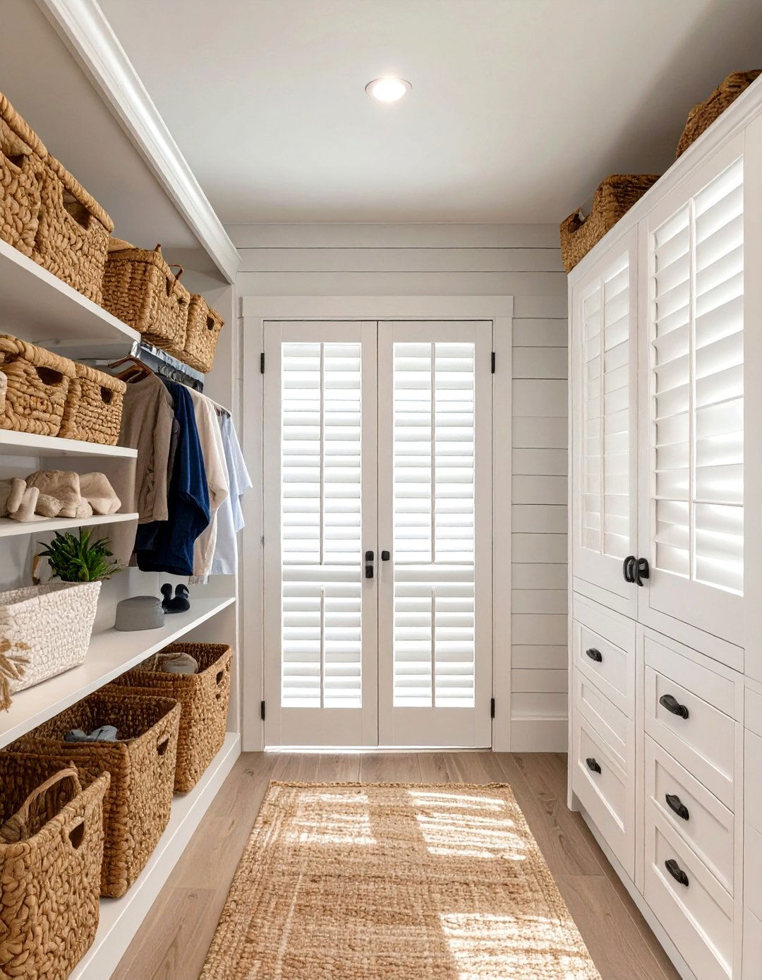 The Coastal Beach House Breezy Closet - 30 closet remodel ideas