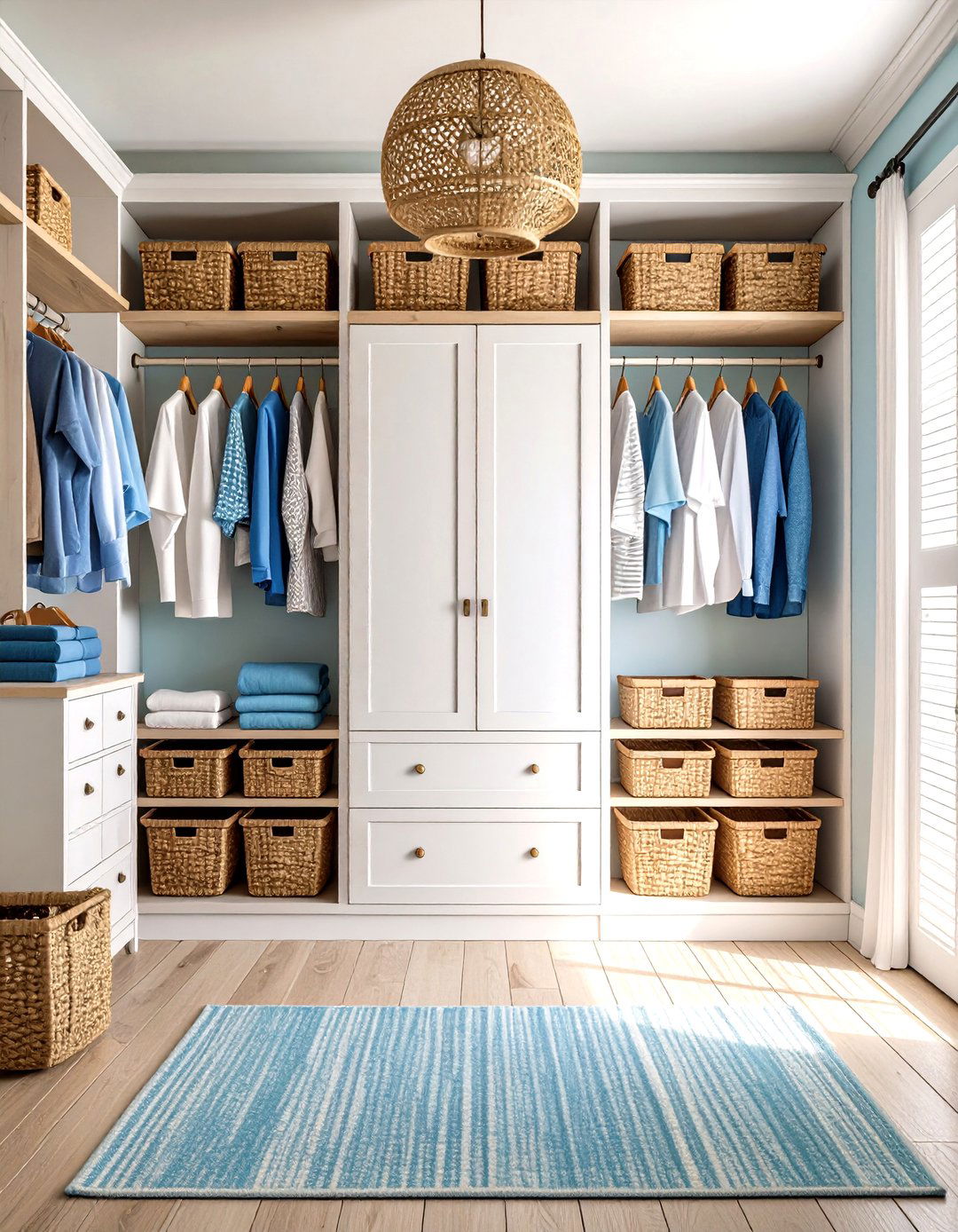 The Coastal Beach House Closet - 30 design closet ideas