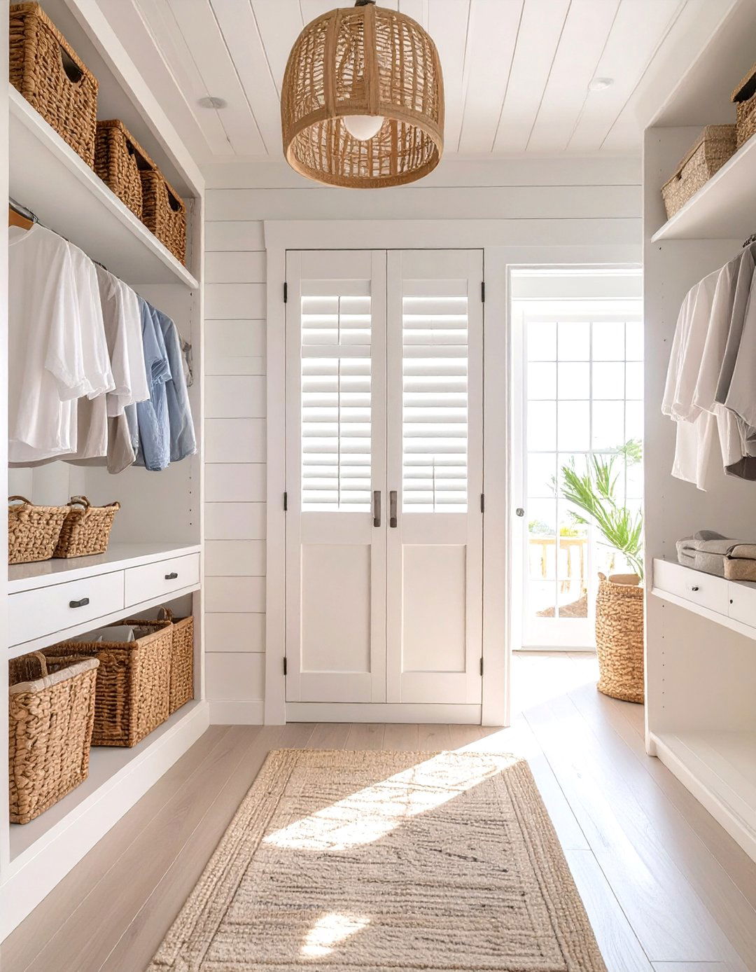 The Coastal Beach House Closet - 30 master bedroom closet ideas