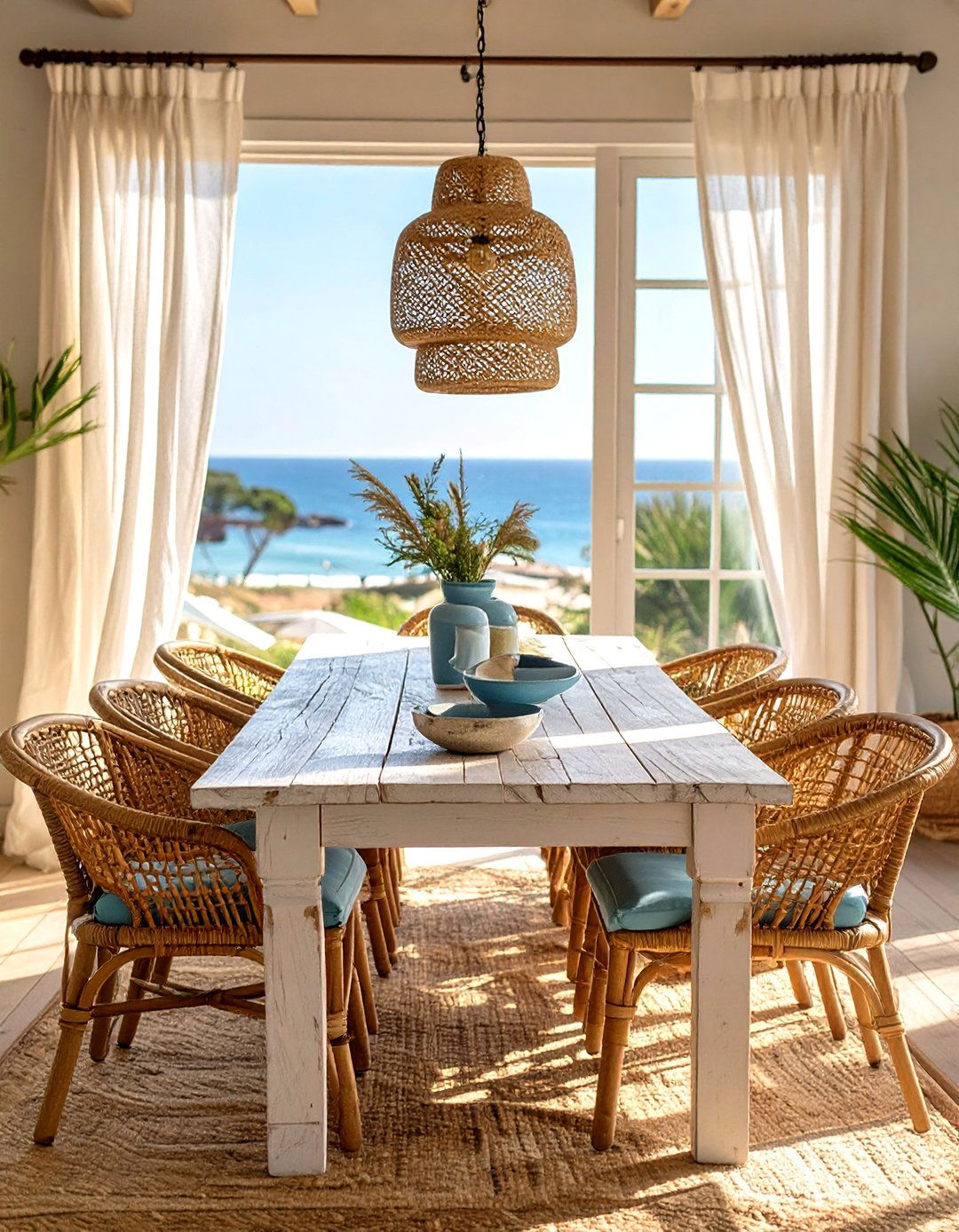 The Coastal Beach House Dining Room Table - 30 dining room table ideas