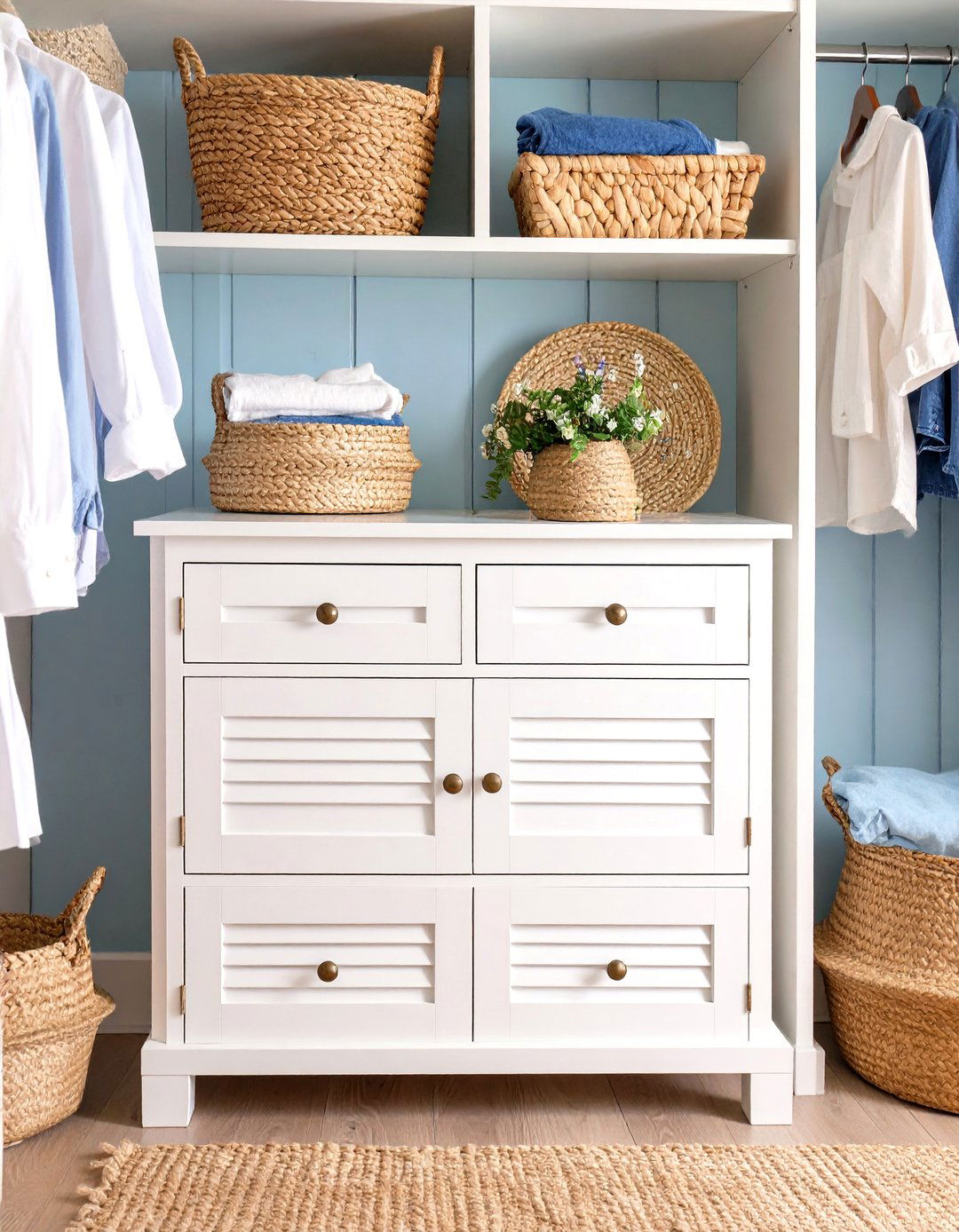 The Coastal Beach House Feel - 30 dresser in closet ideas