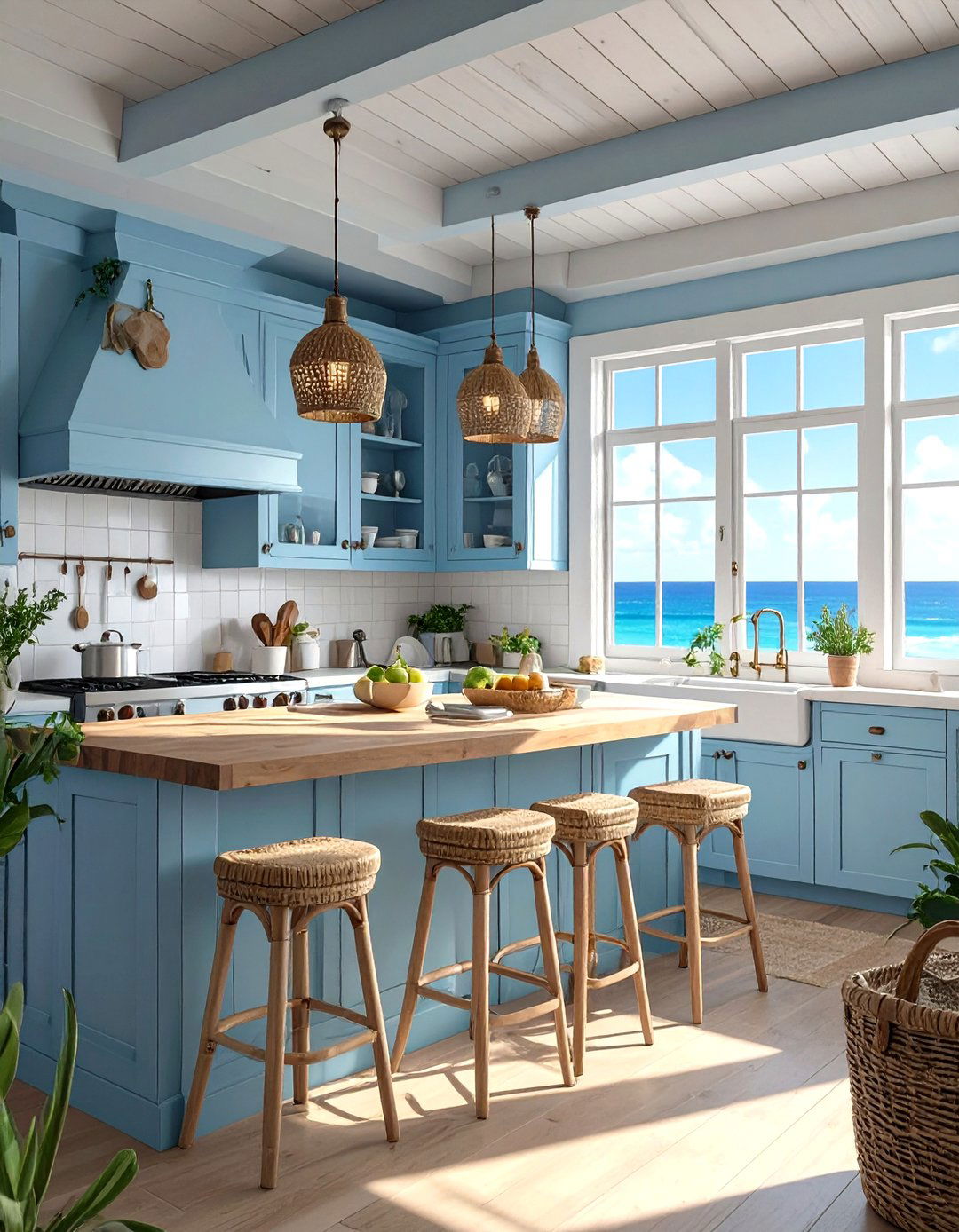 The Coastal Beach House Kitchen - 30 how to design a kitchen ideas