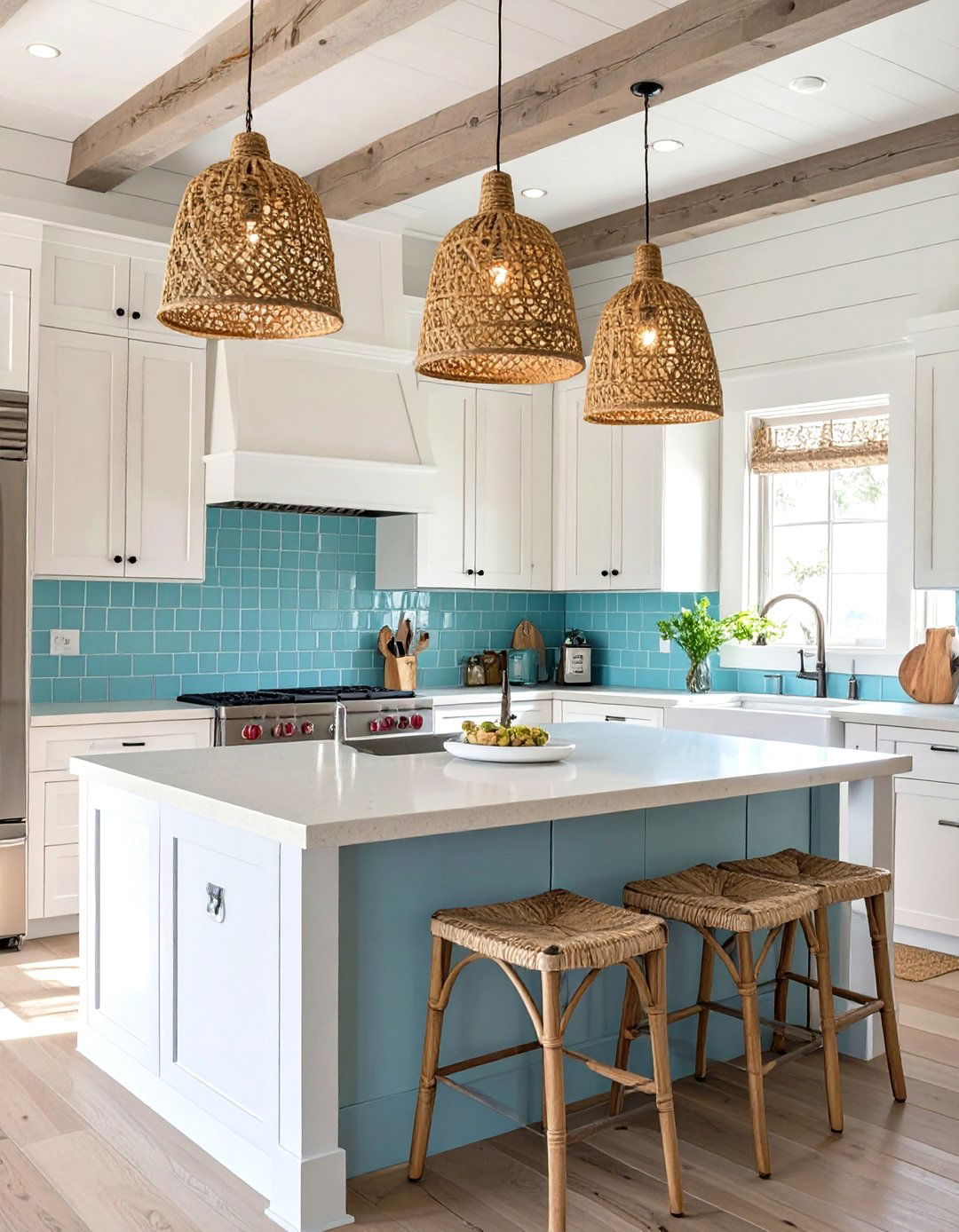 The Coastal Beach House Kitchen - 30 kitchen and bath design ideas