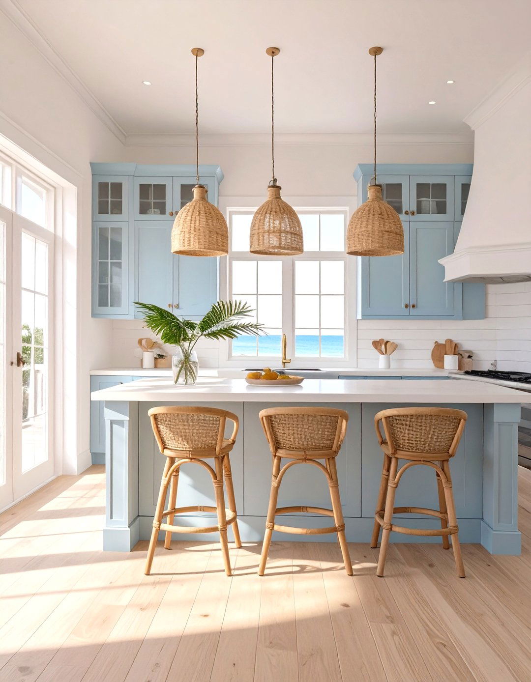 The Coastal Beach House Kitchen - 30 custom kitchen design ideas